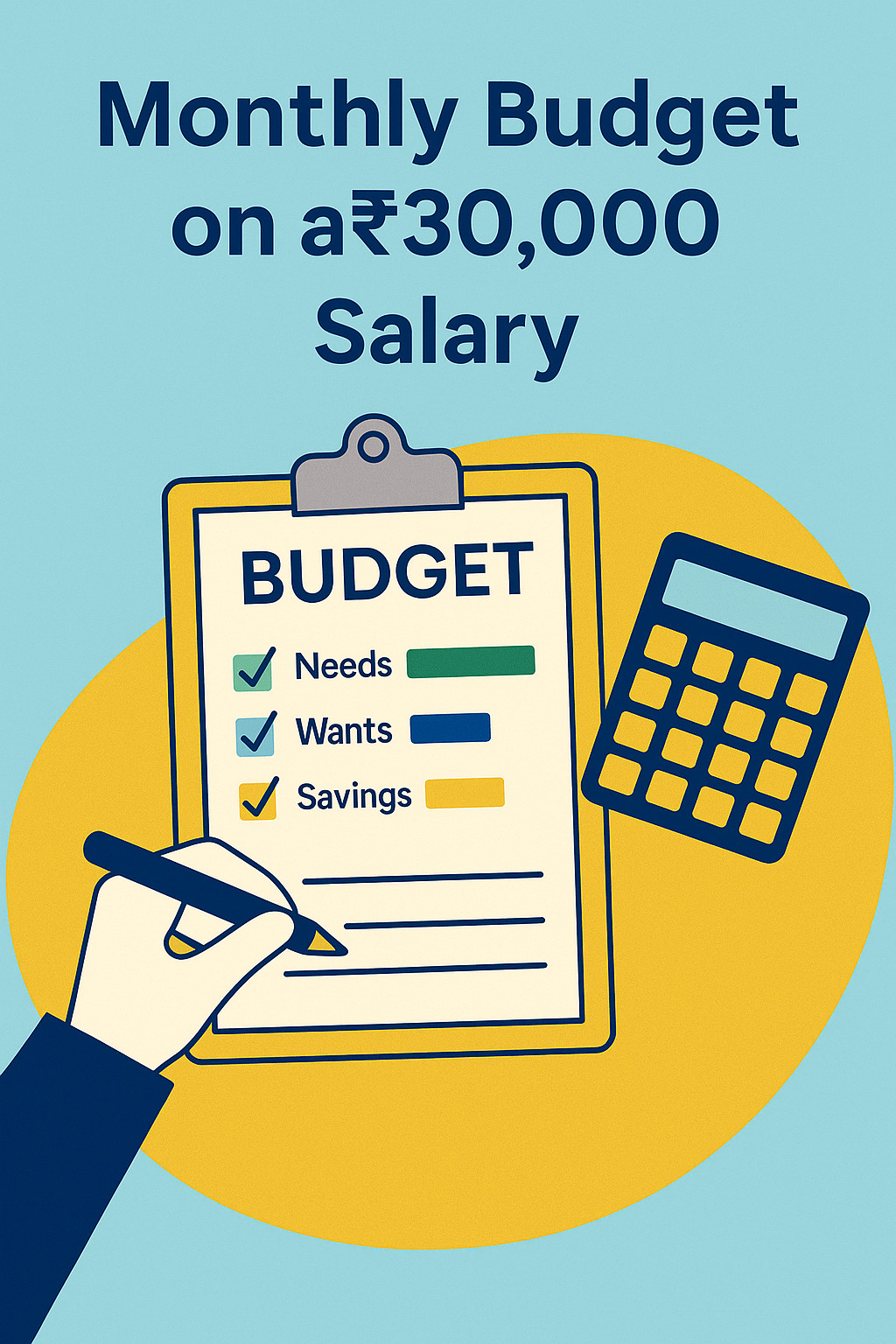 How to Create a Monthly Budget on a ₹30,000 Salary (With Real Examples)