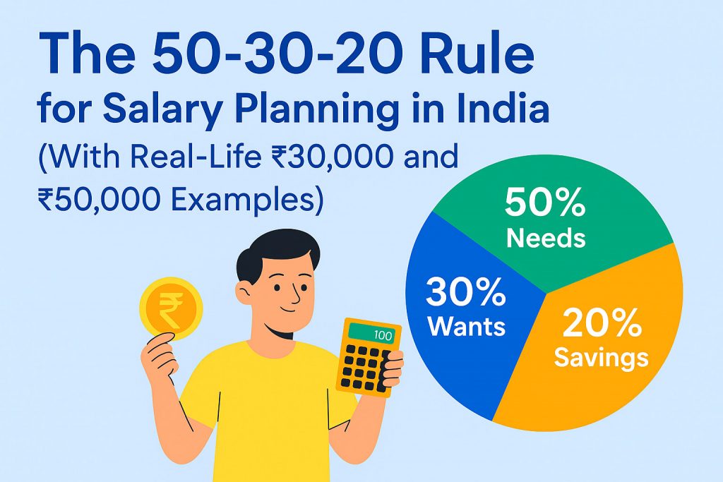 The 50-30-20 Rule for Salary Planning in India (With Real-Life ₹30K, ₹50K & ₹70K Examples)